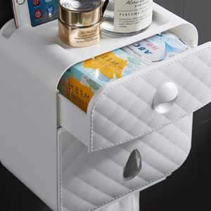 Storage organizer toilet paper holder